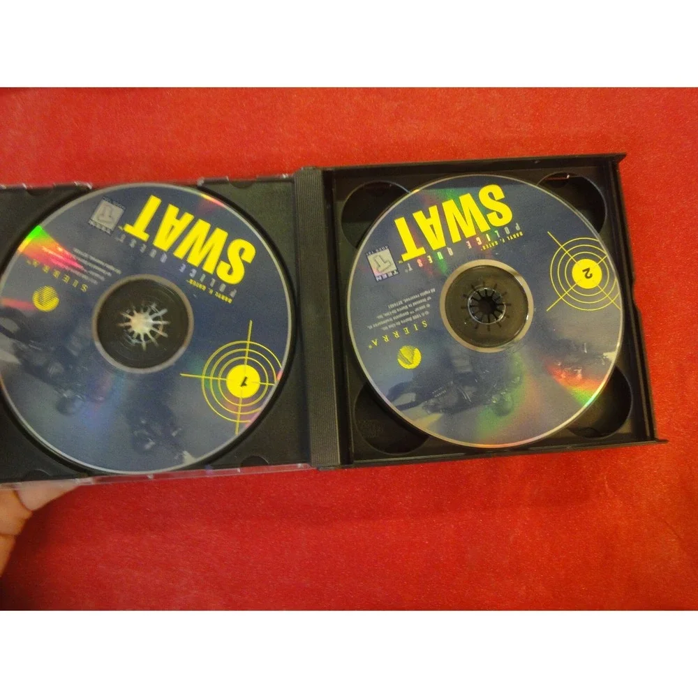 Vintage Daryl F Gates Police Quest: SWAT PC computer game 1995 Sierra 4 disc